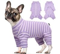 Kuoser Dog Onesie Dog Recovery Suit after Surgery Pyjama Female, Purple, M
