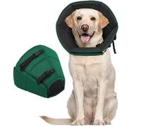 Kuoser Dog Recovery Collar After Surgery Pet Neck Cone Anti-Lick, Green L