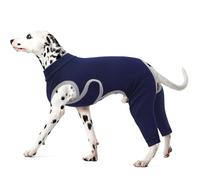 Kuoser Dog Recovery Suit for Back Legs, XX-Large Post Surgery Bodysuit for Male Female Dogs, Adjustable Velcro, Cone Alternative, Blue