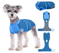 Kuoser Dog Recovery Suit XS - Post Surgery Suit for Female & Male Dogs, Adjustable Surgical Onesie with Open Belly Design, Breathable Body Suit for Dogs After Surgery, Blue