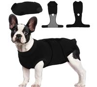 Kuoser Dog Surgery Recovery Suit, Dog Recovery Suit Female, Dog Surgical Recovery Suit, Spay Suit Female Dog, Adjustable Post Op Dog Recovery Suit, Dog Medical Suit Black M