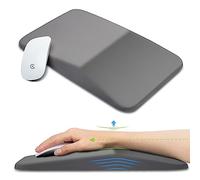 KUOSGM Ergonomic Mouse Pad Wrist Support, Memory Foam Gel Mousepad with Wrist Rest Pain Relief & Non-Slip PU Base, Office PC Computer Wrist Pad for Wireless Mouse & Desk(13x8Inch, Grey)