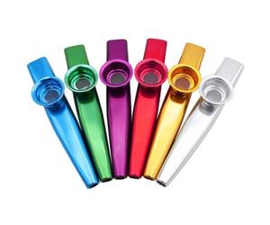 kuou 6Pcs Metal Kazoo Musical Instruments, Multipack Kazoo Sets for Kids Gift Instrumental Accompaniment