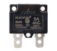 KUOYUH Circuit Breaker 88AR series 125/250VAC 50/60Hz (1pc) (5 Amp)