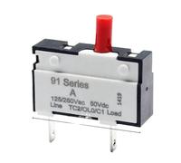 Kuoyuh - Inventory Circuit Breaker, Overload Protection Switch, 91 Series, 0.5A, 1A, 1.5A, Pipeline 3A, 4A, 5A, SNAP7A, 8A, 9A,(1A)