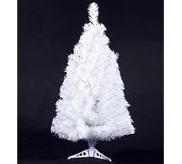 KUPARK 3ft Christmas Tree Artificial with Plastic Stand Home Office Christmas Holiday Decoration, White