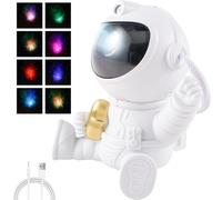 Kuphy Astronaut Star Projector Galaxy Light with Timer, 360° Rotating Starry Nebula Ceiling Projection Lamp, Remote Control (B)