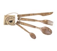 Kupilka - Besteckset 4 Teilig brown/white
