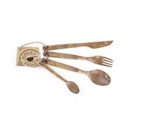 Kupilka Cutlery Set - Fork, Knife, Spoon and Teaspoon - Brown
