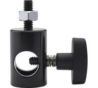 Kupo 5/8in (16mm) Receiver with 1/4in-20 Thread, Black Aluminum & Steel Wall Mount Bracket