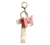 KUPOOL Cute Cartoon Keychain Women Cute Keychain Pig Keychains Cartoon Animal Keyrings Eco-friendly Silicone Key Pendant Doll Bag Pendant Figure Charms Key Chains Jewelry Gift, Multicolor