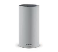 Kuppels All4One Grey Cylinder Knife Block for 5-6 Knives, Polypropylene, Removable Brush Insert, Dishwasher Safe, Fits Long Blades