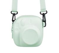 Kuprusar Camera Protective Case for Instax Mini Camera, Hard Carrying Case EVA Storage Protective Bag with Shoulder Strap for Fuji Mini 99/90/40/EVO/12/11/10/9/8/7+ Instant Camera, Green