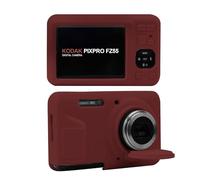 Kuprusar Case for Kodak PIXPRO FZ55, Soft Silicone Camera Protective Case Cover With Removable Lens Cover, Lightweight Slim Fit Anti-Scratch Camera Protector Sleeve (Red)