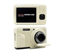 Kuprusar Case for Kodak PIXPRO FZ55, Soft Silicone Camera Protective Case Cover With Removable Lens Cover, Lightweight Slim Fit Anti-Scratch Camera Protector Sleeve (Beige)