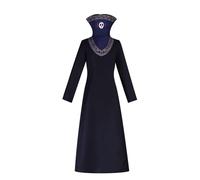 Kurapika Cosplay Costume Feitan Pōtoo Cosplay Outfits, Blue Uniform Robe Skirt or Feitan Pōtoo Gown With Exaggerated Stand-Up Collar Full Set, Anime Cosplays Outfit Halloween Carnival Clothes