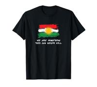 Kurdic Design Kurdistan Flag Design Cool Slogan T-Shirt