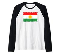 Kurdish Flag of Kurdistan Raglan Baseball Tee