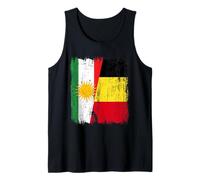 Kurdistan Belgium Half Flag Kurdish Belgian Jersey Tank Top