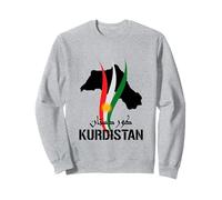 Kurdistan Flag Newroz, Azadîa Kurds Her Biji Kurdistan Sweatshirt