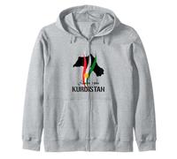 Kurdistan Flag Newroz, Azadîa Kurds Her Biji Kurdistan Zip Hoodie