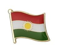 Kurdistan Kurd Flag Metal Pin Badge Brooch