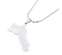 Kurdistan Silver Map Flag Necklace Pendant & 50cm Chain Kurdish Country UK Seller