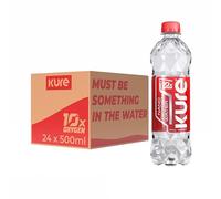 KURE Oxygen - Spring Water Supercharged with Nano Oxygen, Non-Carbonated, Bottled Beverage (500 ml, Pack of 24)