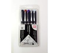 Kuretake CNM-01/5V Zig Cartoonist Mangaka 01, 5 Color Marker Pen Set