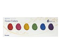 Kuretake Gansai Tambi GEM COLORS, 6 colours set, Made in Japan