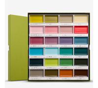 Kuretake GANSAI TAMBI 24 Color Set II “Art nouveau”, Watercolor Paint Set, Professional-Quality for Artists and Crafters, AP-Certified, for Adult, Made in Japan, MC20/24V/NW