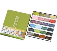 Kuretake GANSAI TAMBI Watercolour Paint Set 24 Colors II - Art nouveau, Profess