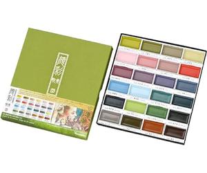 Kuretake GANSAI TAMBI Watercolour Paint Set 24 Colors II - Art nouveau, Professional-quality art supplies for artists, Non-Toxic, Made in Japan