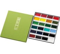 Kuretake Gansai Tambi Watercolour Paint Set, 24 Colors, Made in Japan