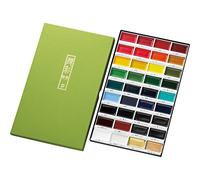 Kuretake Gansai Tambi Watercolour Paint Set, 36 Colors, Made in Japan