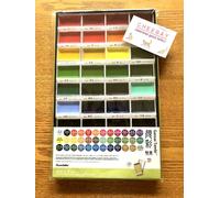 Kuretake Gansai Tambi Watercolour Paint Set Art Artists 36 Colours MC20/36V