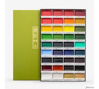 Kuretake Gansai Tambi Watercolour Set Extra Large Pans 36 Colours Painting Art