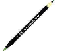 Kuretake ZIG Art and Graphic Twin Tip Brush Marker Pen 053 Pale Green