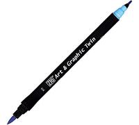 Kuretake ZIG Art and Graphic Twin Tip Brush Marker Pen 313 Aqua