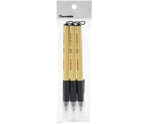 KURETAKE ZIG CORPORATION BIMOJI FUDE Pen 3/PK XFINE/BLK, Black, 3 Count (Pack of 1)