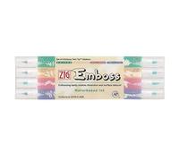 Kuretake Zig Emboss Water-Based Ink Pen Assortment Set - Set of 4, Twin Tip