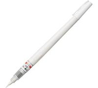 Kuretake Zig Fude Brush Pen, Fine tip marker, White Ink Refillable, for Calligraphy, Manga, Drawing, Professional, Artist, Made in Japan