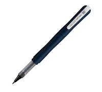 Kuretake Zig Letter pen COCOIRO, Body color DEEP BLUE, Refillable Marking pen, with Flexible ExtraFine brush tip, Black ink, Made in Japan