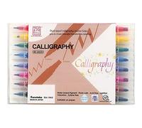 Kuretake Zig Memory System Blending Calligraphy Set - 2mm & 5mm, Set of 8, Dual Tip