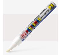 Kuretake Zig Posterman Waterproof Marker - PMA-50-6mm Chisel Point - White