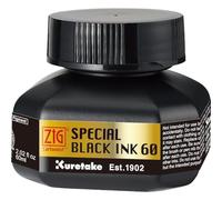 Kuretake Zig Special Black Ink 60ml, for dip Pen, Brush, Drawing, Calligraphy, Illustration, Lettering, for Professional, Artists, Manga, Made in Japan