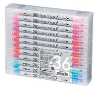 Kuretake Zig Twin Tip Marker Clean Color f, 36 Color Set (TCS-6000T/36V)