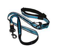 Kurgo 6-in-1 Quantum Dog Leash, Hands Free Dog Lead, Adjustable Waist Belt, Coastal Blue