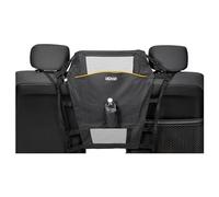 Kurgo Backseat Barrier for Dogs - Prevents Distracted Driving - Mesh Top for Visibility - Fits Cars with Fixed or Removable Headrests - Low Profile Design - Easy to Install & Remove