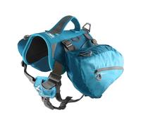 Kurgo Big Baxter Dog Backpack, Hiking Pack for Dogs, Lightweight, Reflective, Coastal Blue
